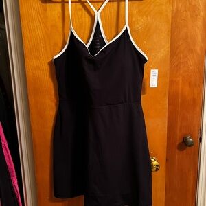 Black Dress with White Trim